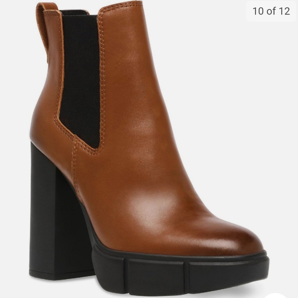 Steve Madden Revised Cognac Leather Boots  - Picture 8 of 8